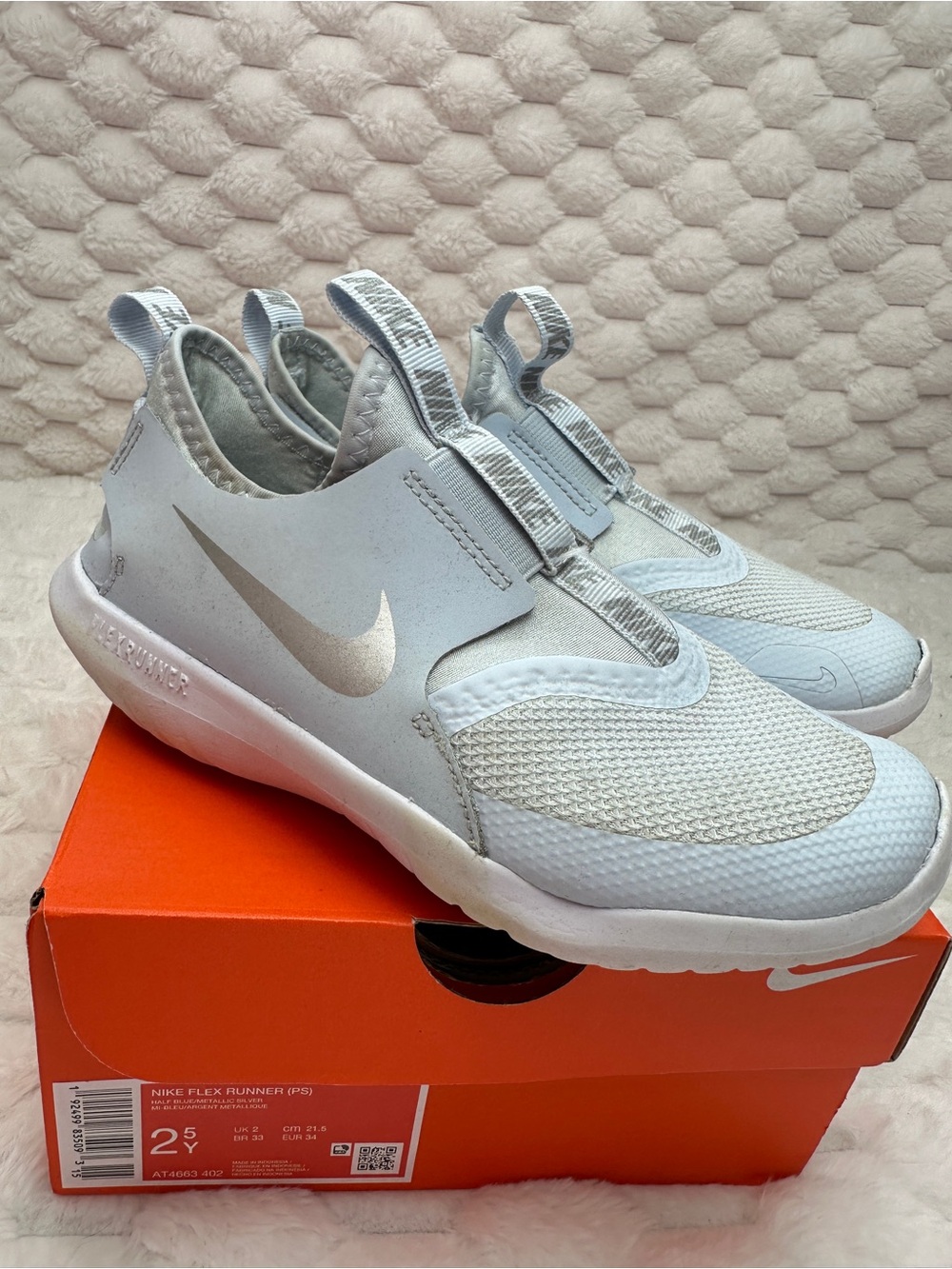 Nike Flex Runner Slip-On Sneakers Size 2.5